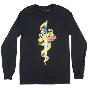 Guns N Roses GNR Black Long sleeve T-shirt New